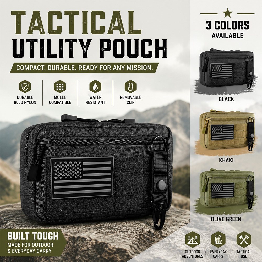 Outdoor Hunting Packs - Pochette tactique Molle EDC, trousse de