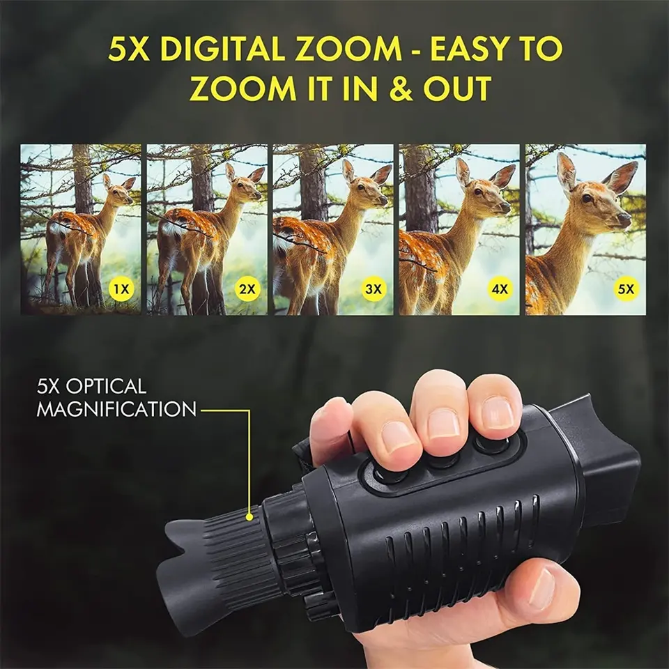 Outdoor Hunting Videos - Téléobjectif monoculaire 1080P pour la chasse,