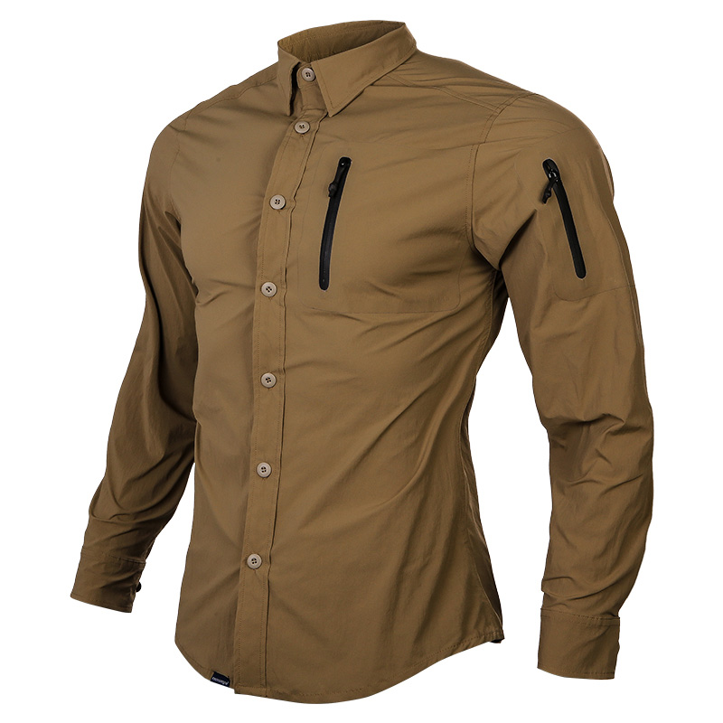Hunting Outdoor Clothing - Levez songear-T-shirt Bleu à Triple Module