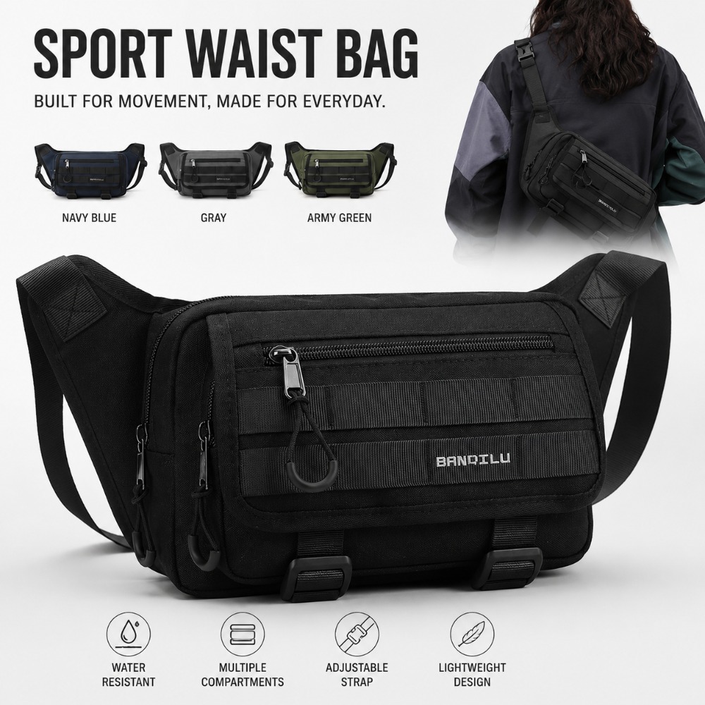Outdoor Hunting Packs - Sac banane multifonctionnel pour homme, idéal