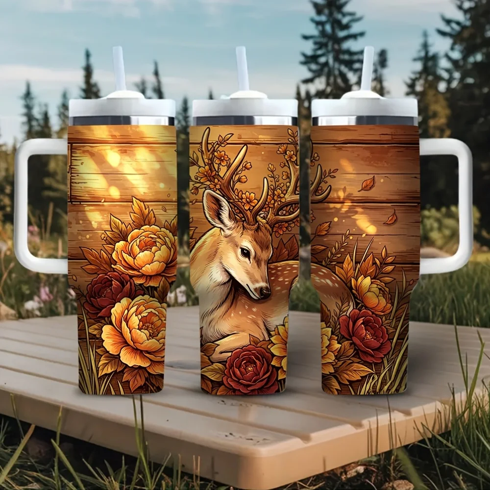 Gobelet de 40 oz avec poignée, - Hunting Outdoor Background avis et prix