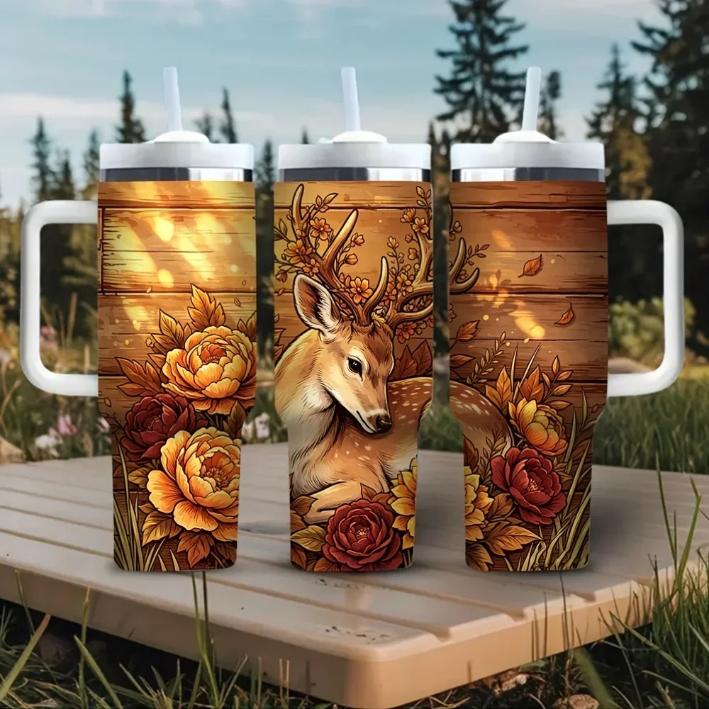 Gobelet de 40 oz avec poignée, - Hunting Outdoor Background avis et prix