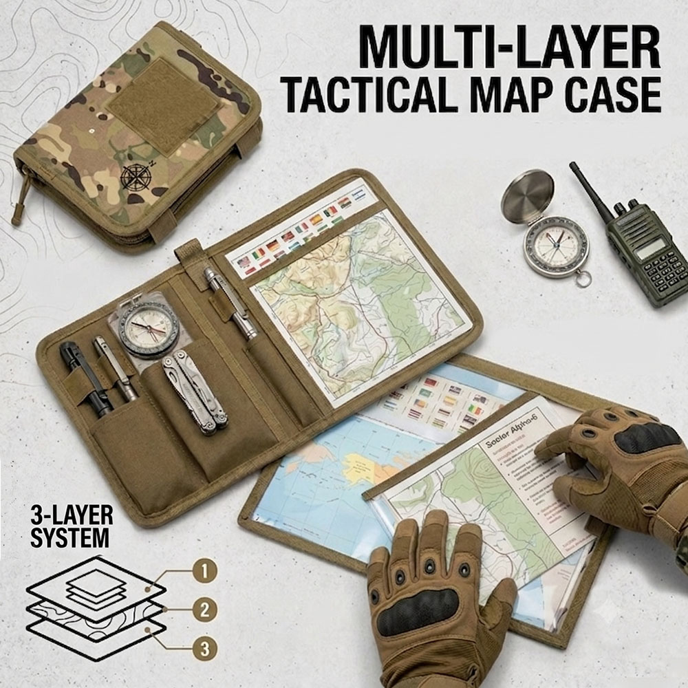 Étui à cartes tactique pliable - Outdoor Hunting Maps avis et prix