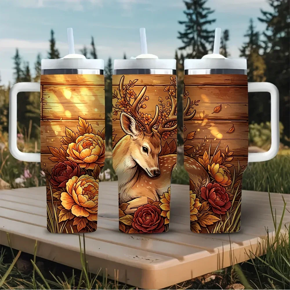 Gobelet de 40 oz avec poignée, - Hunting Outdoor Background avis et prix