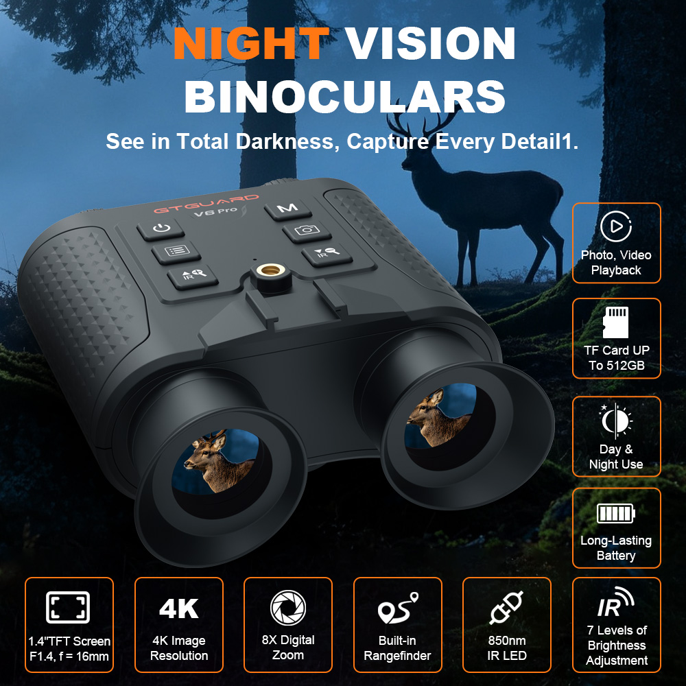 Jumelles de vision nocturne 4K - Outdoor Hunting Videos avis et prix